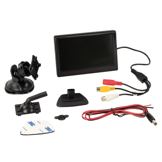 5" (12,7 cm)  Monitor 2 Video Eingänge"