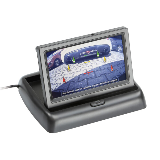 4,3" (10,92cm) Klappmonitor universal 2 Video Eingänge" 16:9 (1 RFK + 1 AV Eingang)