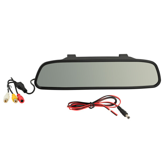 4.3" (10,92cm) Spiegelmonitor 2 Video Eingänge