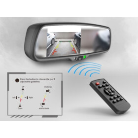 4.3" (10,92cm) Spiegelmonitor (extrem hell) 2 Video Eingänge"