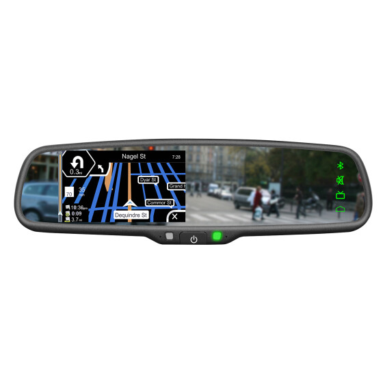 Spiegelmonitor 4.3" Win CE Navigation ready/ Bluetooth FSE
